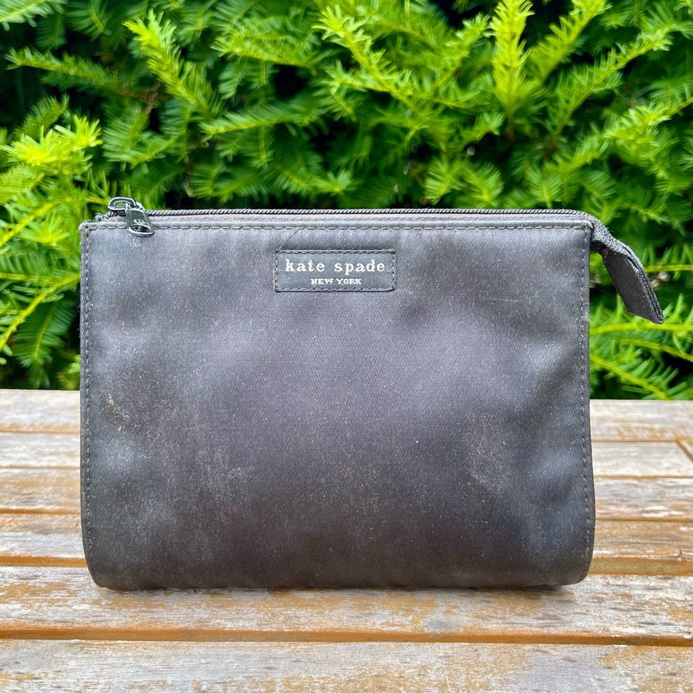 Kate Spade New York Small Nylon Zip Cosmetic Bag